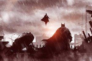 Batman, Superman, Batman V Superman: Dawn Of Justice, Concept Art, Superhero