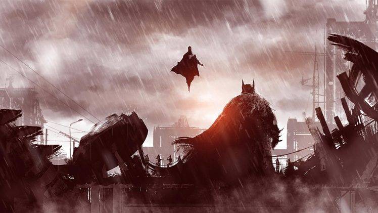 Batman, Superman, Batman V Superman: Dawn Of Justice, Concept Art, Superhero HD Wallpaper Desktop Background