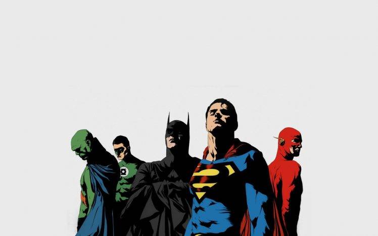 Superman, DC Comics, The Flash, Batman, Green Lantern (copy) HD Wallpaper Desktop Background