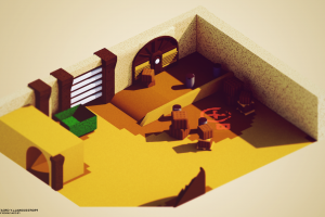 low Poly, Isometric, Counter Strike: Global Offensive, 3D, Render