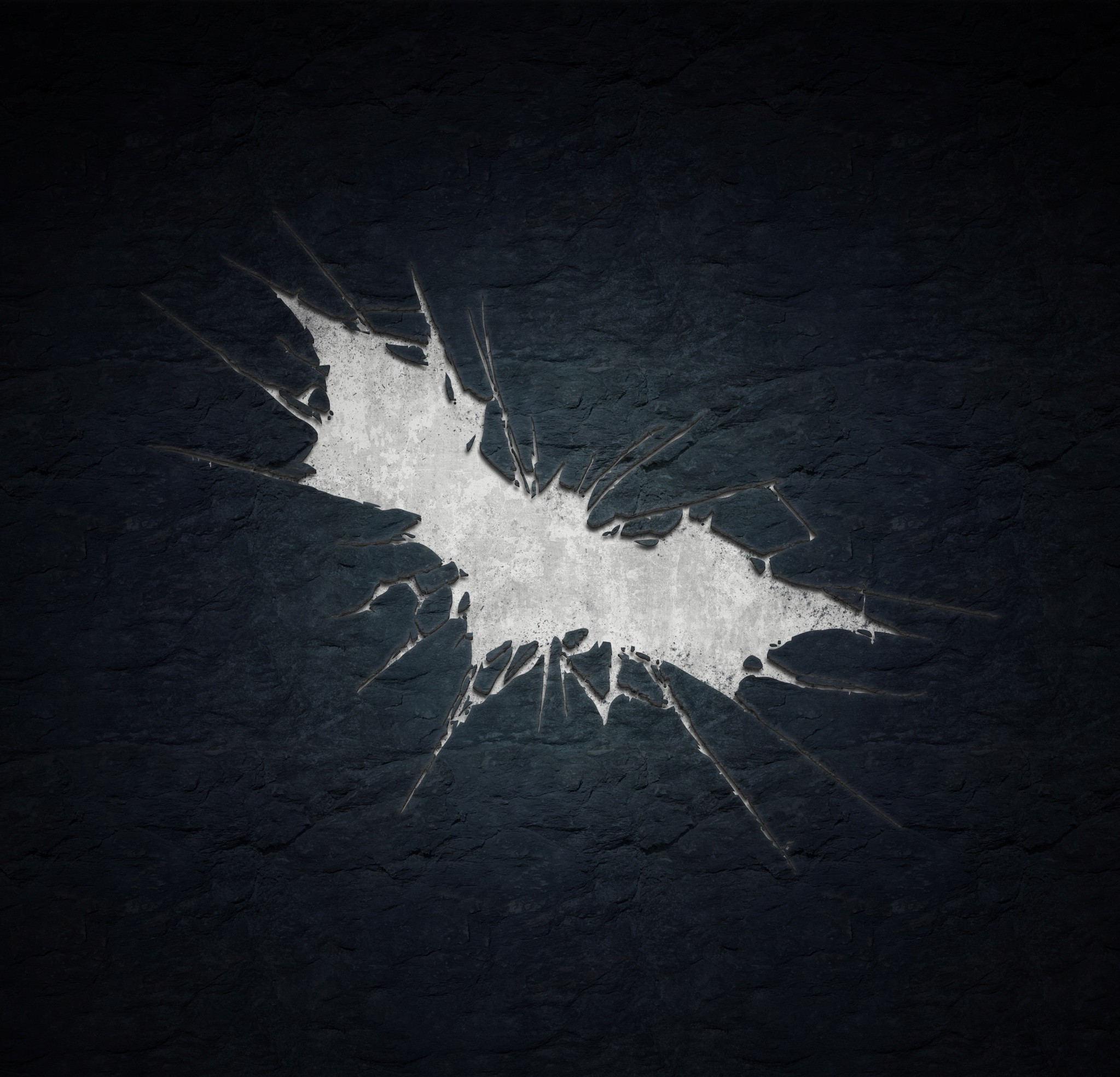 Batman Logo, Texture, Metal Wallpaper