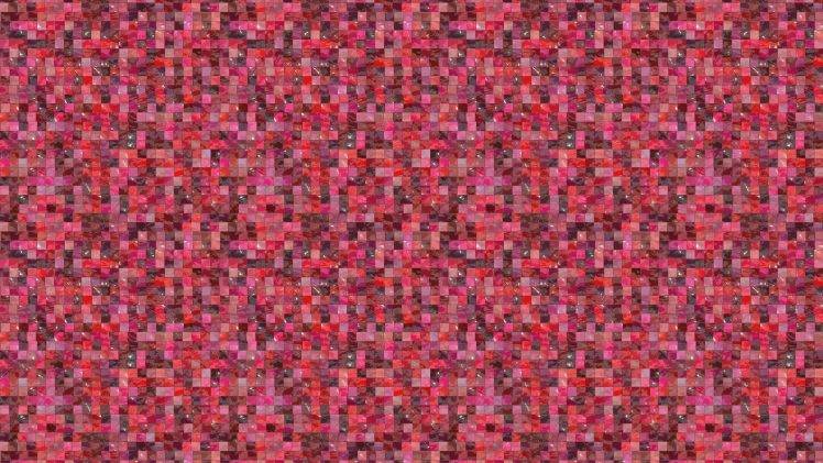 texture, Pattern, Mosaic, Square, Abstract, Pink HD Wallpaper Desktop Background