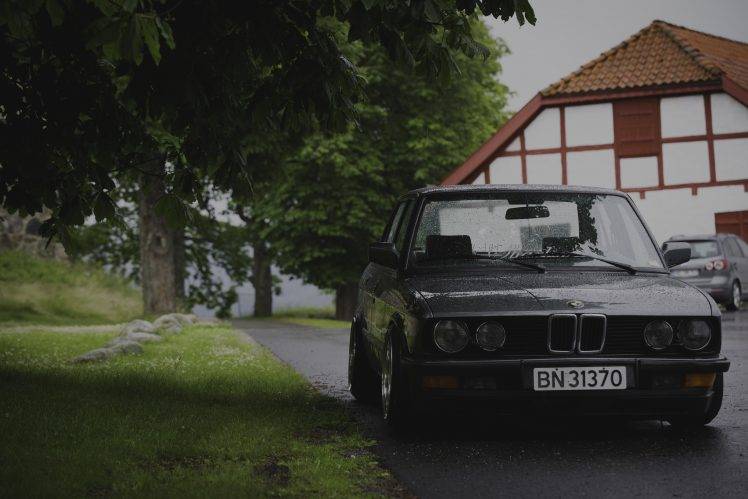 BMW E28, Norway, Summer, Rain, Stance, Stanceworks, Low HD Wallpaper Desktop Background