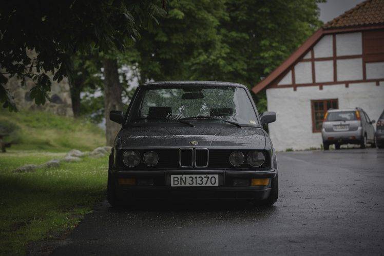 BMW E28, Stance, Stanceworks, Savethewheels, Static, Norway, Summer, Rain HD Wallpaper Desktop Background