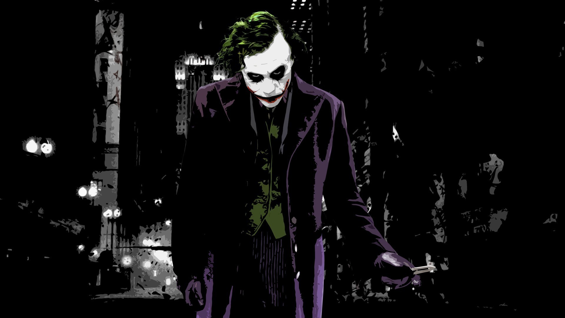 digital Art, Batman Begins, Joker, Knife, Butterfly Knives, Batman, Painting, The Dark Knight ...