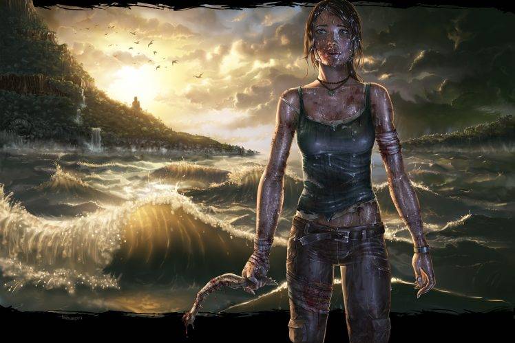 Tomb Raider, Artwork, Lara Croft HD Wallpaper Desktop Background
