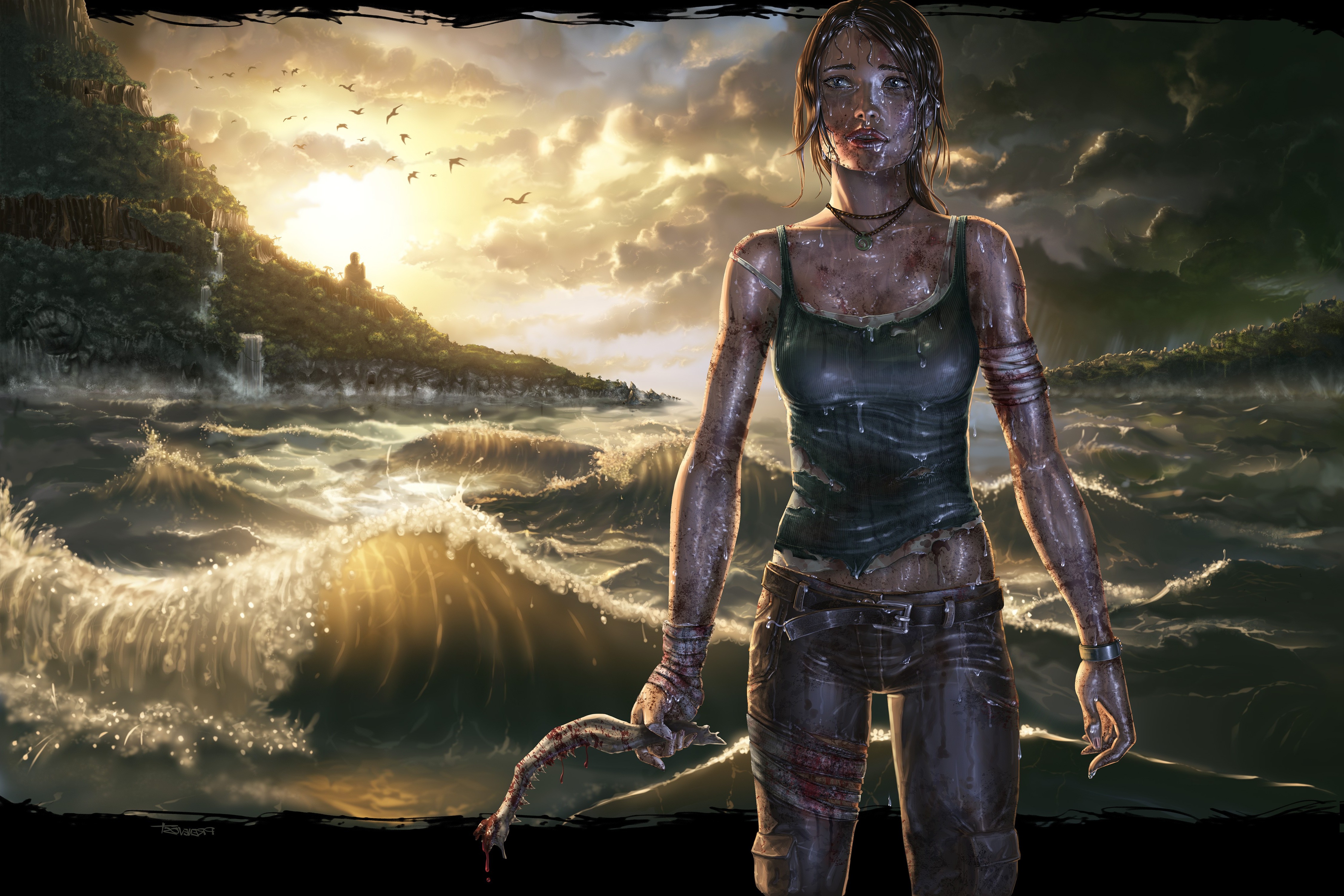 Tomb Raider, Artwork, Lara Croft Wallpaper