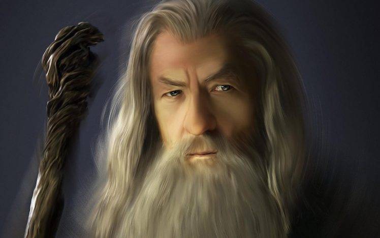 Gandalf, The Lord Of The Rings, Artwork, Wizard HD Wallpaper Desktop Background
