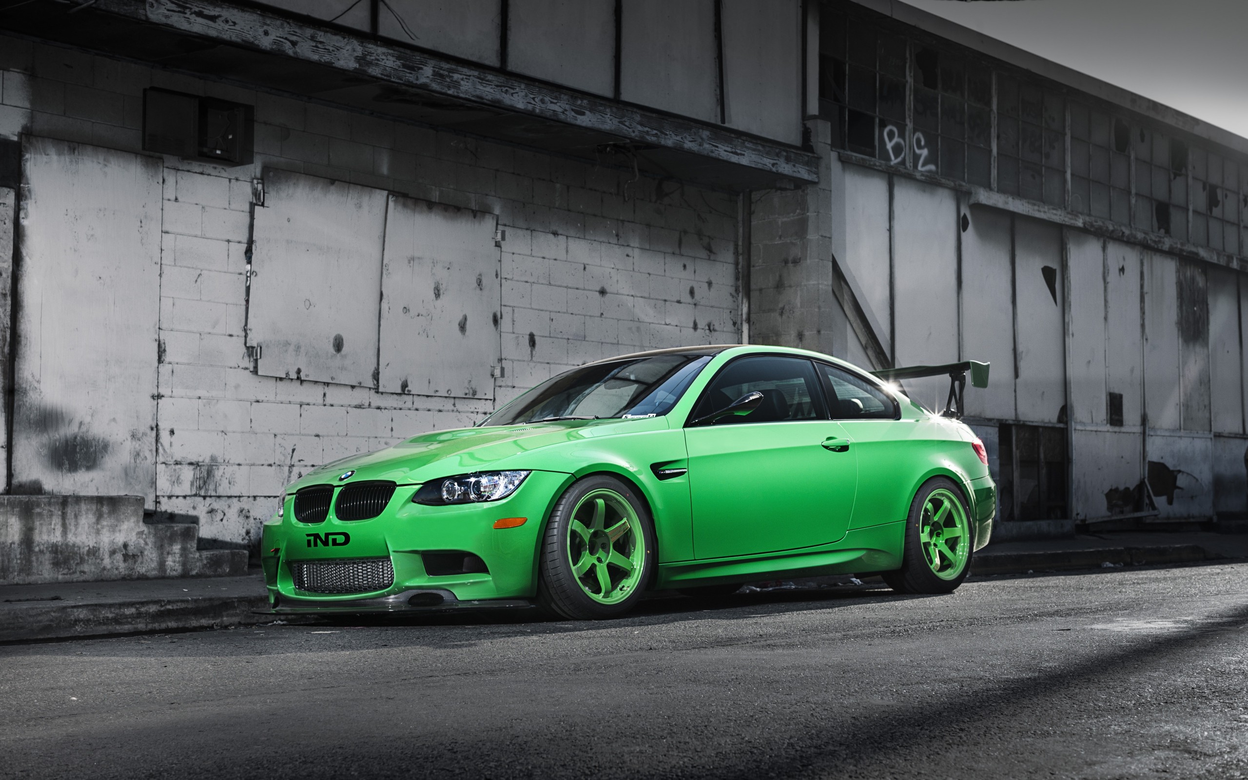 car, BMW, Selective Coloring, BMW 3, Green, BMW 3 Series (E92) Wallpaper