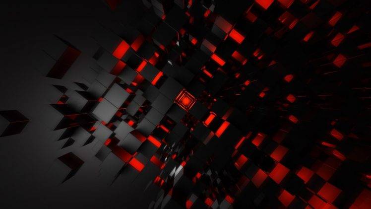 abstract, Black And Red HD Wallpaper Desktop Background