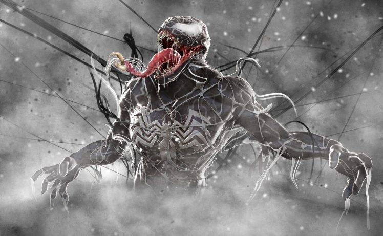 artwork, Venom, Marvel Comics HD Wallpaper Desktop Background
