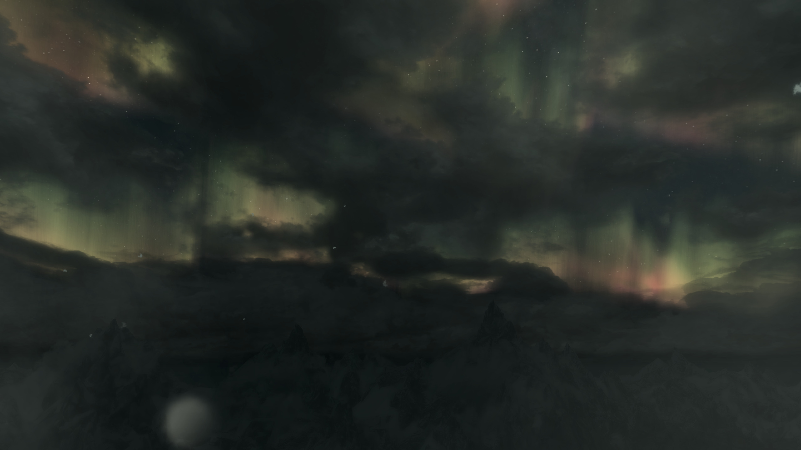The Elder Scrolls V: Skyrim, Aurorae, Landscape, Clouds, Video Games Wallpaper