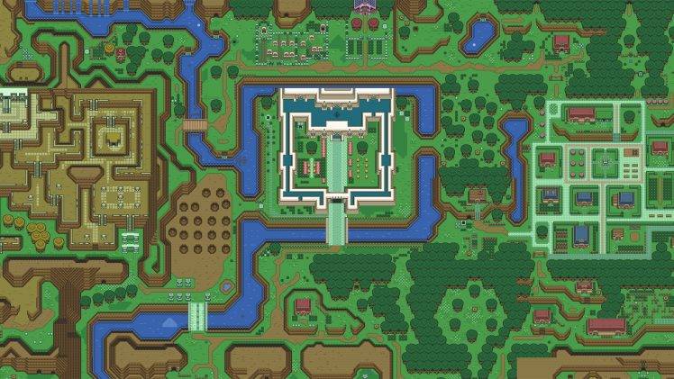 The Legend Of Zelda: A Link To The Past, Map, Video Games, The Legend Of Zelda HD Wallpaper Desktop Background