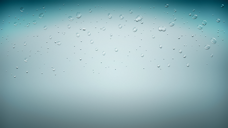 water Drops, Abstract, Cyan, Blue Background, Simple, Artwork, Digital Art, Simple Background HD Wallpaper Desktop Background