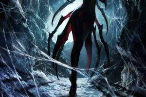 drawing, Spider, Red Eyes, Claws, League Of Legends, Elise (League Of Legends), Video Games