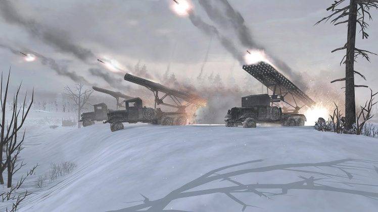 Katyusha Rocket, Video Games, Snow, War, Missiles HD Wallpaper Desktop Background
