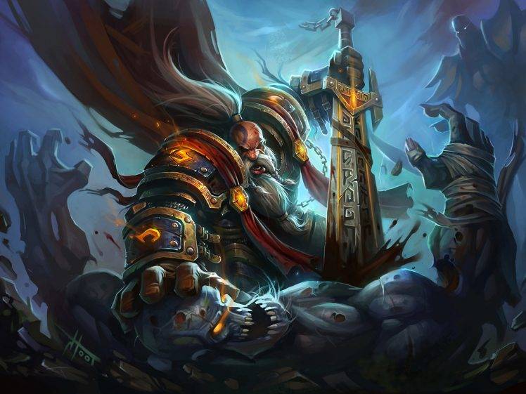 dwarfs, Paladin, World Of Warcraft HD Wallpaper Desktop Background
