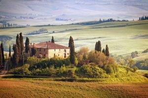 Tuscany, Italy, Nature, Landscape, House