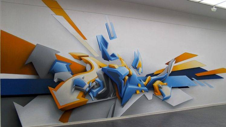 abstract, Graphic Design, Daim, 3D, Graffiti HD Wallpaper Desktop Background