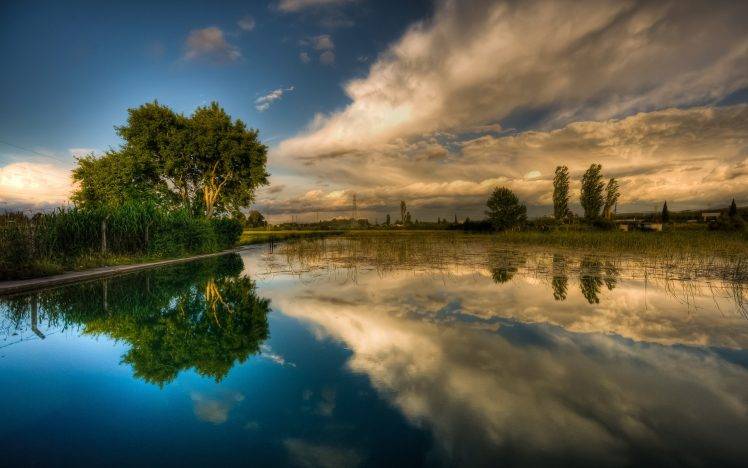 sky, Reflection, Nature, Landscape, Clouds HD Wallpaper Desktop Background