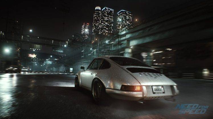 Need For Speed, Video Games, Porsche, Car, Night, City, Motion Blur HD Wallpaper Desktop Background