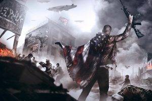 video Games, Concept Art, Homefront, Homefront: The Revolution, Weapon, Flag, American Flag