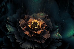 flowers, Digital Art, Fractal Flowers, Fractal, Artwork, Dark, Abstract