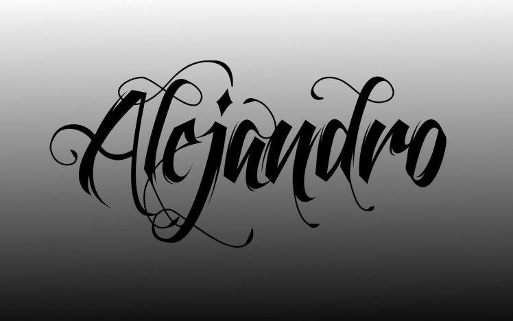 typography, Lady Gaga, Monochrome, Calligraphy HD Wallpaper Desktop Background