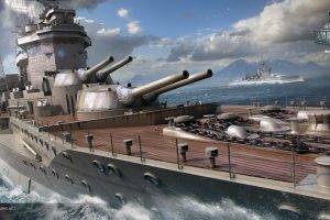 wargaming, World Of Warships, Warspite, Ship, Video Games