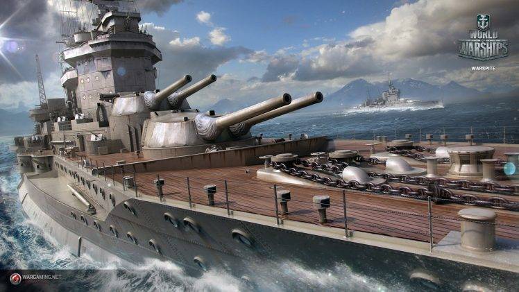wargaming, World Of Warships, Warspite, Ship, Video Games HD Wallpaper Desktop Background