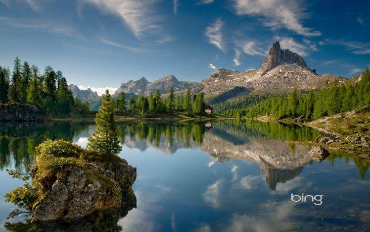 forest, Mountain, Reflection, Alps, Summer, Cabin, Landscape, Lake, Nature, Trees HD Wallpaper Desktop Background
