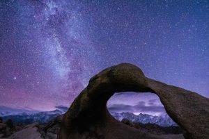 space, Long Exposure, Stone Arch