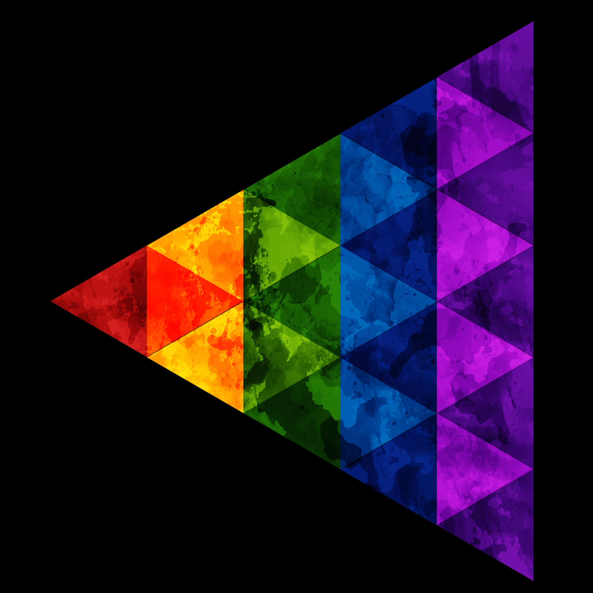 triangle, Abstract, Colorful Wallpaper