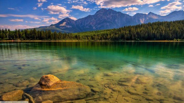 nature, Water, Forest, Mountain HD Wallpaper Desktop Background