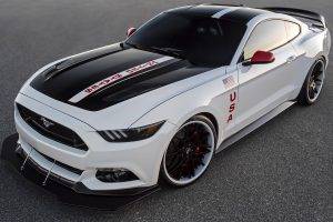 car, Ford Mustang, Ford Mustang GT Apollo Edition, White Cars