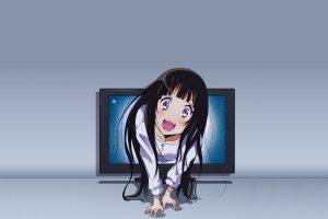 Hyouka, Anime, Anime Girls, Purple Eyes, Chitanda Eru