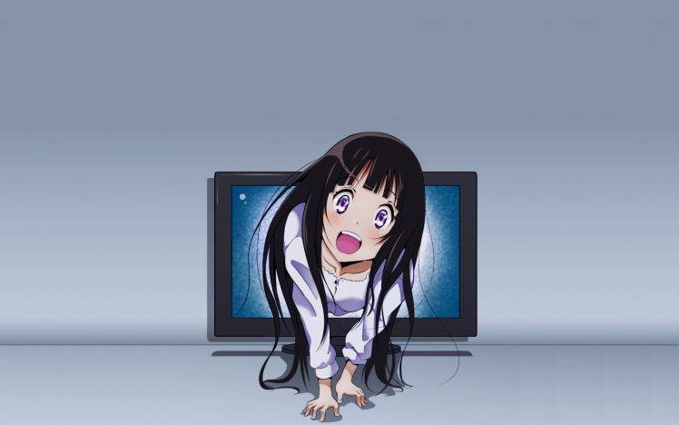Hyouka, Anime, Anime Girls, Purple Eyes, Chitanda Eru HD Wallpaper Desktop Background
