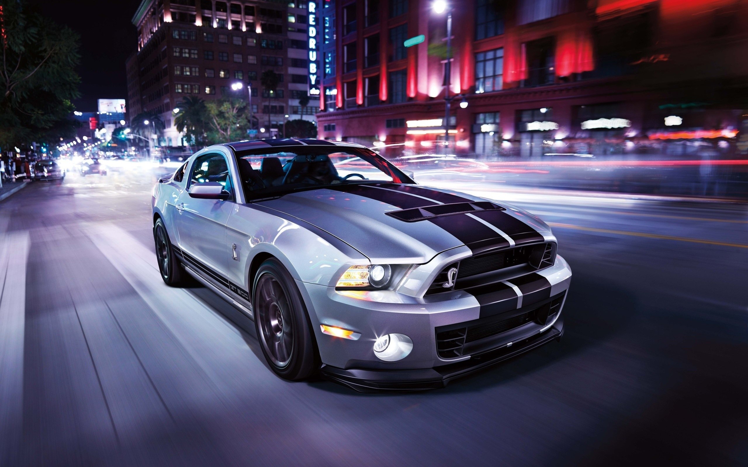 Ford, Gt500, Car, Motion Blur, Shelby Wallpaper
