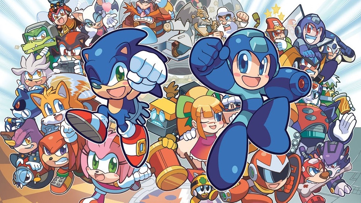 Sonic The Hedgehog, Video Games, Sega, Archie Comics, Comic Books, Comic Art, Mega Man Wallpaper