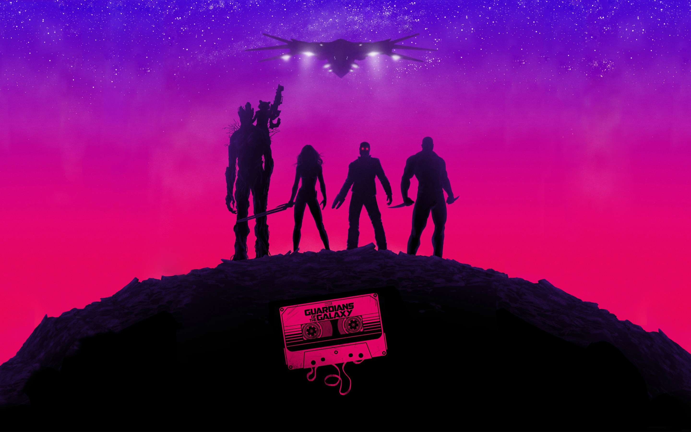 Guardians Of The Galaxy, Purple, Pink, Music Wallpaper