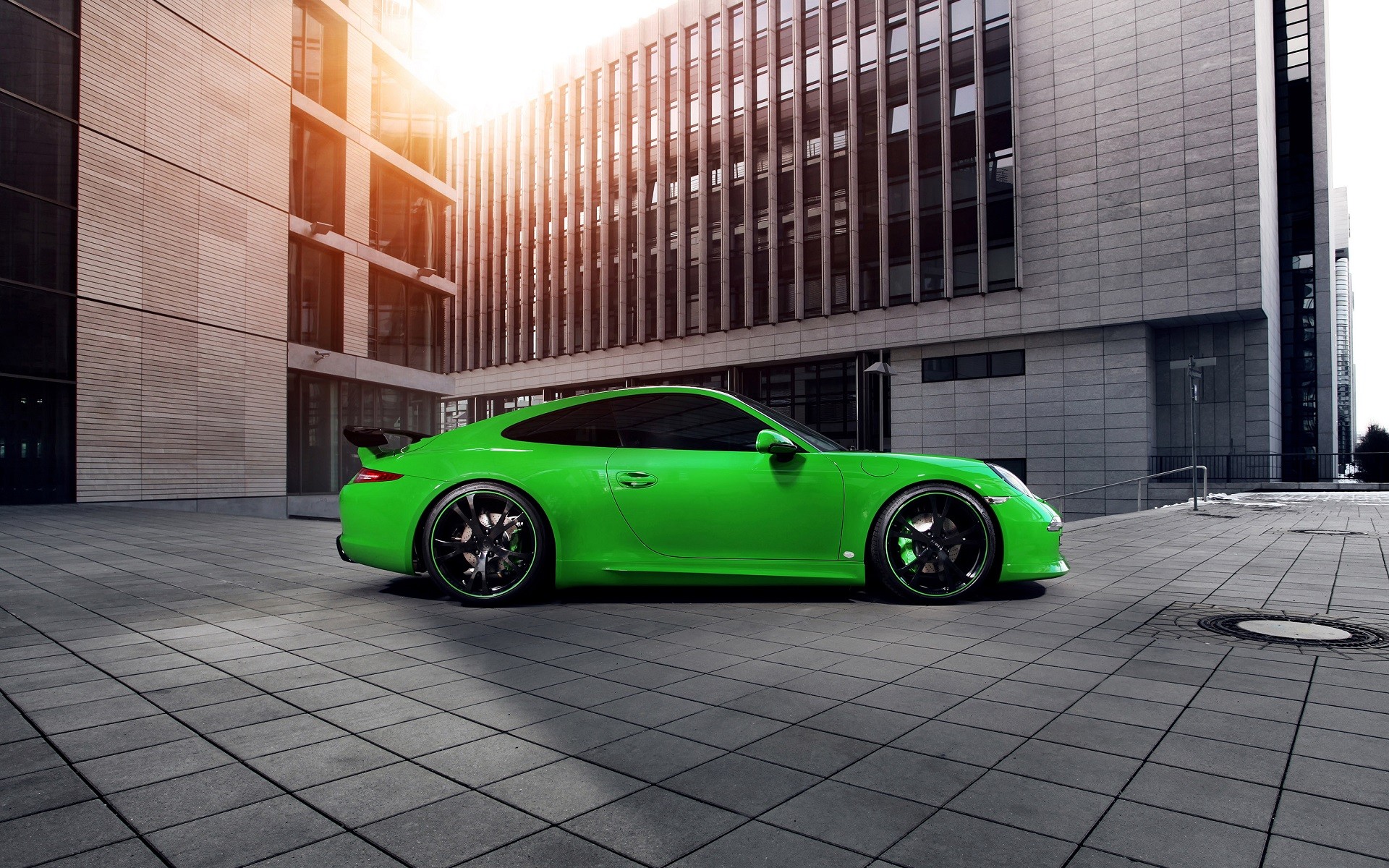 car, Porsche, Porsche 911 Carrera 4S, Porsche 911, Green Wallpaper