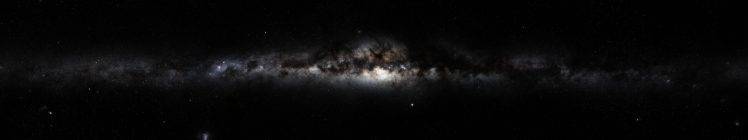 Milky Way, Space, Galaxy, Triple Screen HD Wallpaper Desktop Background