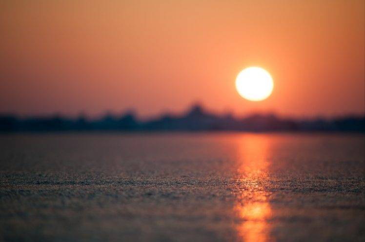 nature, Sun, Sunset, Water, Sea HD Wallpaper Desktop Background