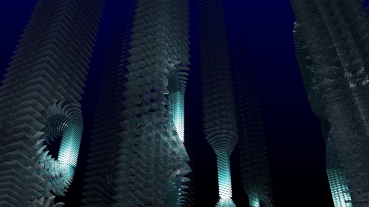 abstract, CGI, Blue, Skyscraper HD Wallpaper Desktop Background