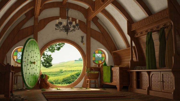 The Lord Of The Rings, Bag End, The Shire, Interiors, House HD Wallpaper Desktop Background