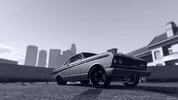 Grand Theft Auto V, Car, Adobe Photoshop, Tuning HD Wallpaper Desktop Background
