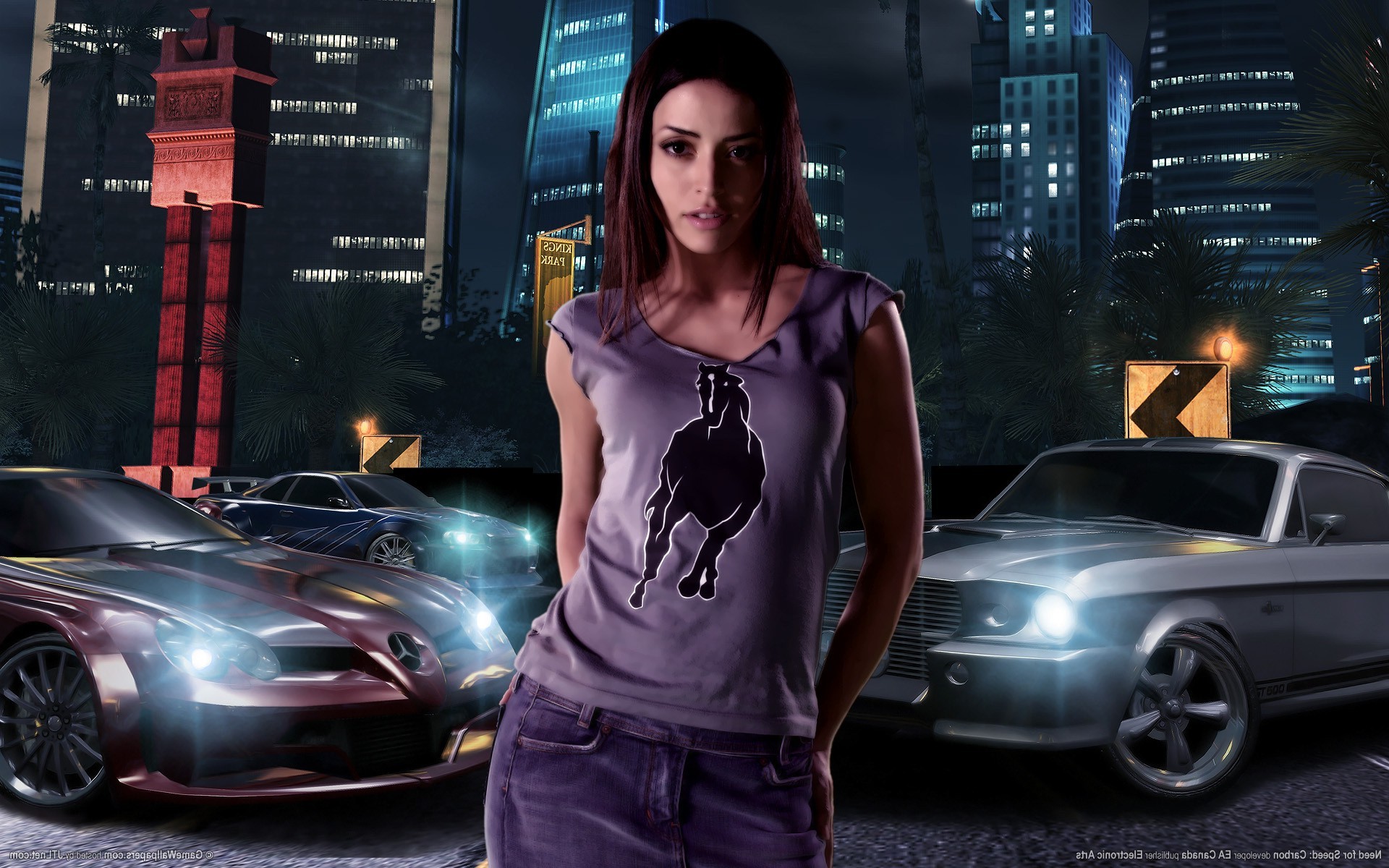 Need For Speed, Need For Speed: Carbon, Car, Vehicle, Video Games, Emmanuelle Vaugier Wallpaper