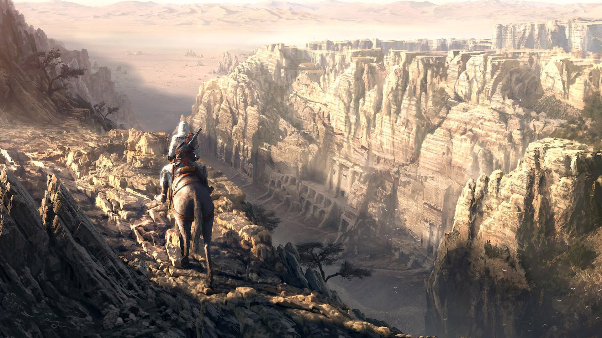 Assassins Creed, Video Games, Horse, Ruin, Mountain Wallpaper