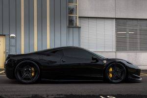 car, Ferrari, Ferrari 458, Black