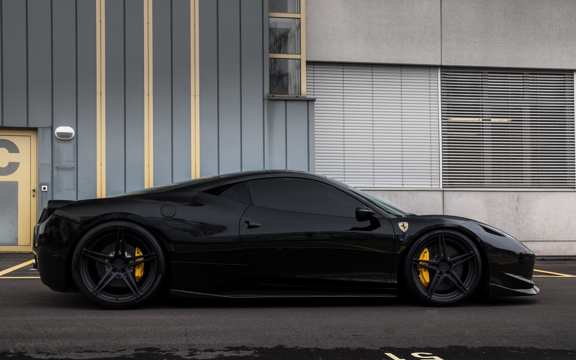 car, Ferrari, Ferrari 458, Black Wallpaper